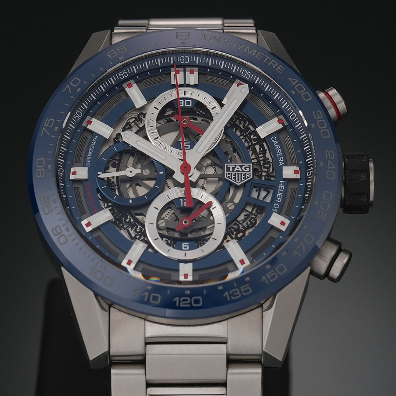 TAG HEUER(USED)태그호이어 까레라 크로노 데이트 스켈레톤